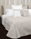 Signoria Firenze Letizia Quilted Queen Coverlet In Pearl