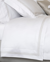 Signoria Firenze Granduca 600 Thread Count Queen Flat Sheet In White/pearl