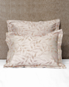 Signoria Firenze Argentario 500 Thread Count Jacquard King Sham In Pink/khaki