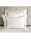 Signoria Firenze Granduca 600 Thread Count European Sham In White/taupe