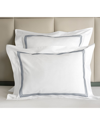 Signoria Firenze Granduca 600 Thread Count European Sham In White/dark Blue