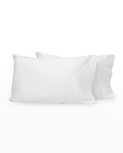 Signoria Firenze Nuvola Percale 600 Thread Count Pillowcases In White