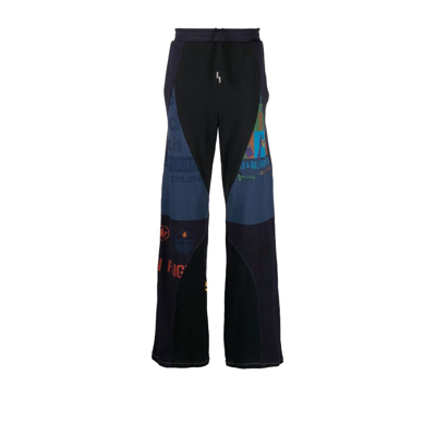 Marine Serre Blue Graphic T-shirts Track Pants