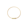 Le Gramme 18k Yellow Gold Le 10g Polished Cable Tsavorite Bracelet In Gold