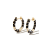 YVONNE LÉON 9K YELLOW GOLD MINI TORSADE DIAMOND HOOP EARRINGS,PAIREDECREOLESMIN18468342