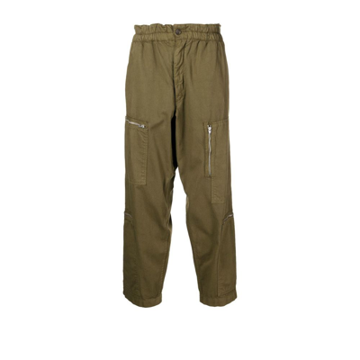 Ymc You Must Create Green Flight Straight Leg Organic Cotton Trousers