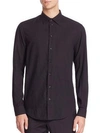 ARMANI COLLEZIONI Textured Button-Down Shirt