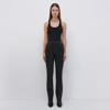 Simkhai Amelia Straight Leg Denim In Coated Black