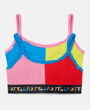 Stella Mccartney Set Of 2 Cotton-blend Jersey Bralettes In Multicolour