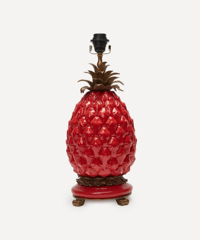 House Of Hackney Ananas Pineapple Lampstand Cinnabar In Red