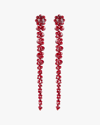 Simone Rocha Crystal-embellished Drop Earrings In Bloodred