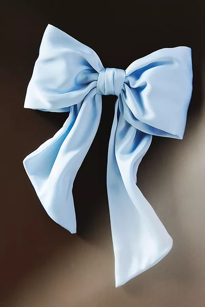 Anthropologie Satin Bow In Blue