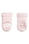 The North Face Suave Oso Faux Fur Mittens In Purdy Pink
