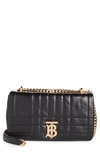 BURBERRY SMALL LOLA QUILTED LEATHER SHOULDER BAG
