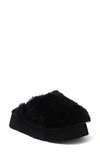 Ugg Maxi Genuine Shearling Platform Clog In Black