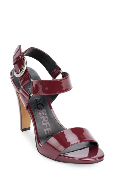 Karl Lagerfeld Cieone Ankle Strap Sandal In Tawny Port ModeSens