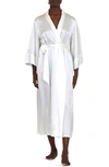 Papinelle Celine Silk Robe In Ivory