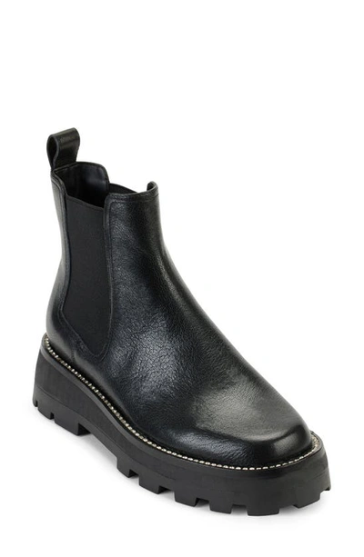 Karl Lagerfeld Mayde Womens Leather Rhinestone Chelsea Boots In Black