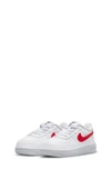 Nike Kids' Air Force 1 Crater Sneaker In White/ White/ Volt/ Red