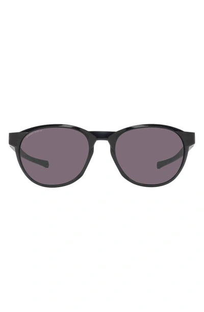 Oakley 54mm Prizm™ Polarized Round Sunglasses In Black Grey