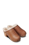 Beek Woodpecker Genuine Shearling Clog In Yellow