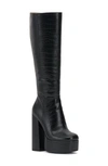 Jessica Simpson Samah Knee High Platform Boot In Black