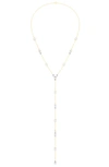 Hautecarat Lab Created Diamond Y-necklace In 18k Yg