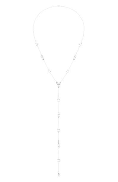 Hautecarat Lab Created Diamond Y-necklace In 18k Wg