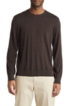 Theory Regal Crewneck Sweater In Mink Melange
