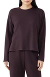 Eileen Fisher Boxy Long Sleeve Top In Cassis