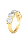Hautecarat 5-stone Lab Created Diamond Anniversary Ring In 18k Yellow Gold