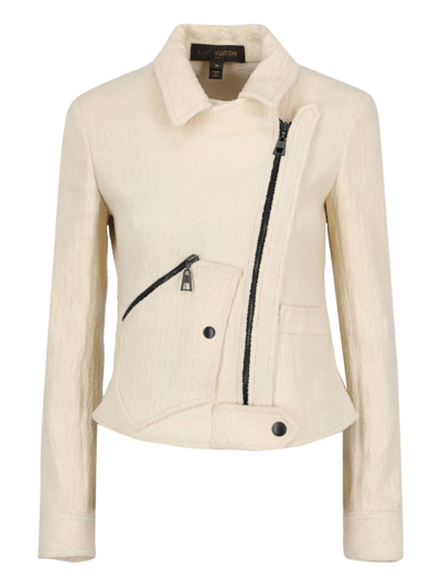 Pre-owned Louis Vuitton Women's Jackets -  - In Ecru Wool