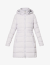 CANADA GOOSE CANADA GOOSE WOMEN'S MOONSTONE GREY-PDL GRIS AURORA HOODED SHELL-DOWN JACKET,59379875