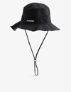 Jacquemus Womens Black Le Bob Artichaut Cotton-twill Sun Hat In Black