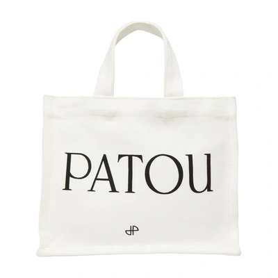Patou Small Tote Bag In Cream