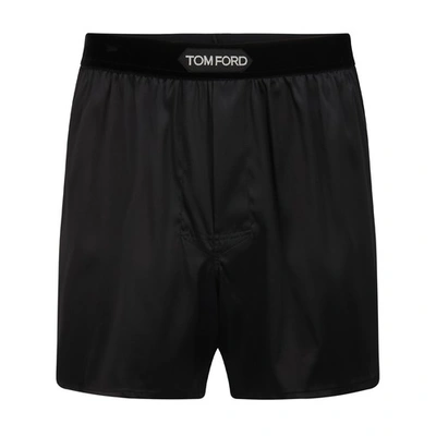 Tom Ford Logo四角裤 In Black