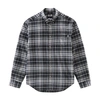 Woolrich Light Flannel Madras Shirt In Black Check