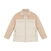 YVES SALOMON WOVEN WOOL AND TECHNICAL FABRIC JACKET