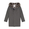 YVES SALOMON FUR AND TECHNICAL COTTON ICONIC PARKA