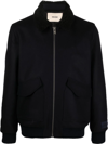 Zadig & Voltaire Faux-shearling Collar Jacket In Blue