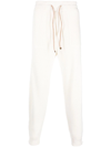 Brunello Cucinelli Drawstring Cashmere Track Pants In White