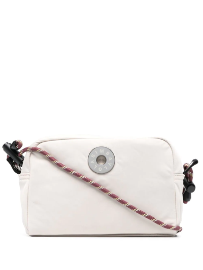 Bimba Y Lola Logo-plaque Detail Crossbody Bag In Neutrals