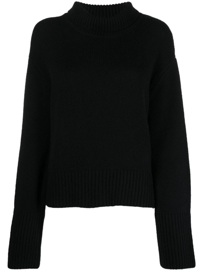 Lisa Yang Cashmere Roll-neck Jumper In Black