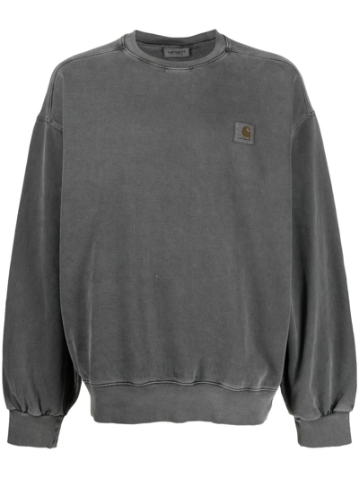 Carhartt Vulcan Garment-dyed Sweatshirt In Grau