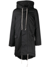 RICK OWENS DRKSHDW ZIP-UP PADDED PARKA