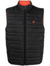MICHAEL KORS LOGO-PLAQUE QUILTED GILET