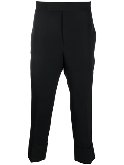 Sapio Cropped Tailored Trousers In Black