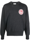 Ami Alexandre Mattiussi Ami Paris Ami De Coeur Monogram Jumper In Grau
