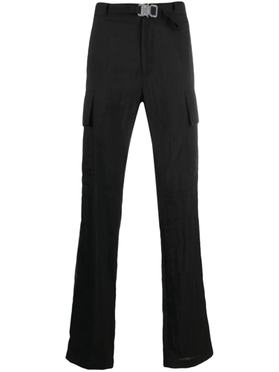 Alyx Rollerscoaster-buckle Cargo Trousers In Black