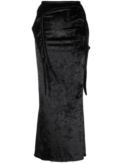Ottolinger Black Layered Maxi Skirt